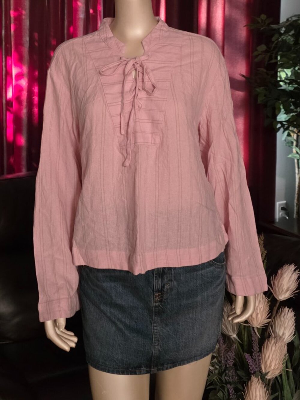 PINK STRIPE TOP.